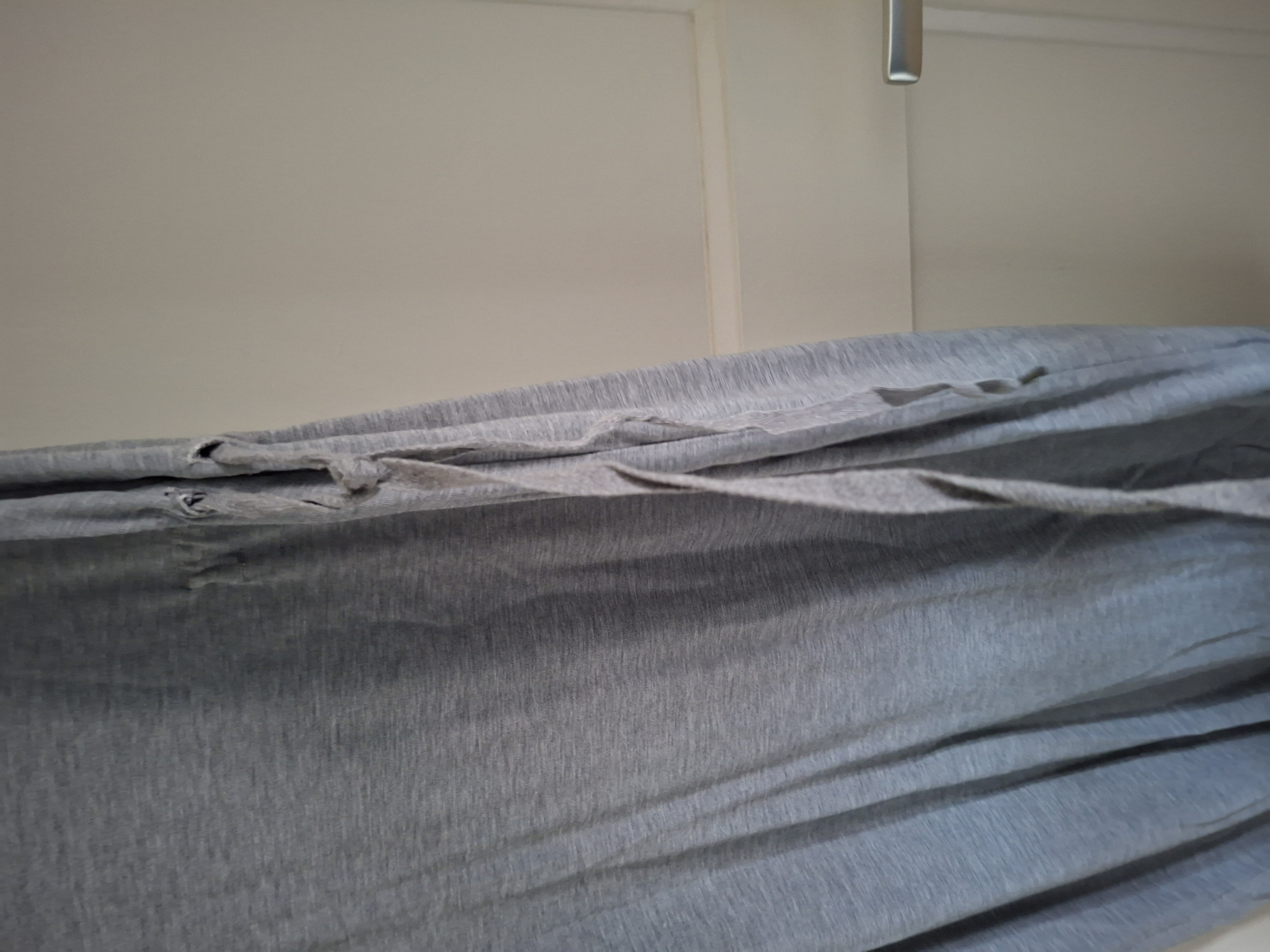 COS jurk grijs viscose mouwloos maat S/M