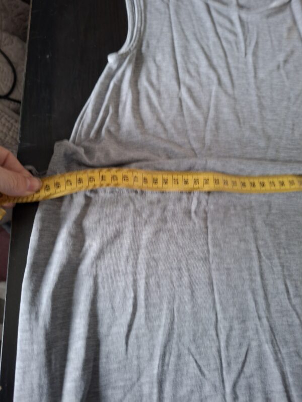 COS jurk grijs viscose mouwloos maat S/M