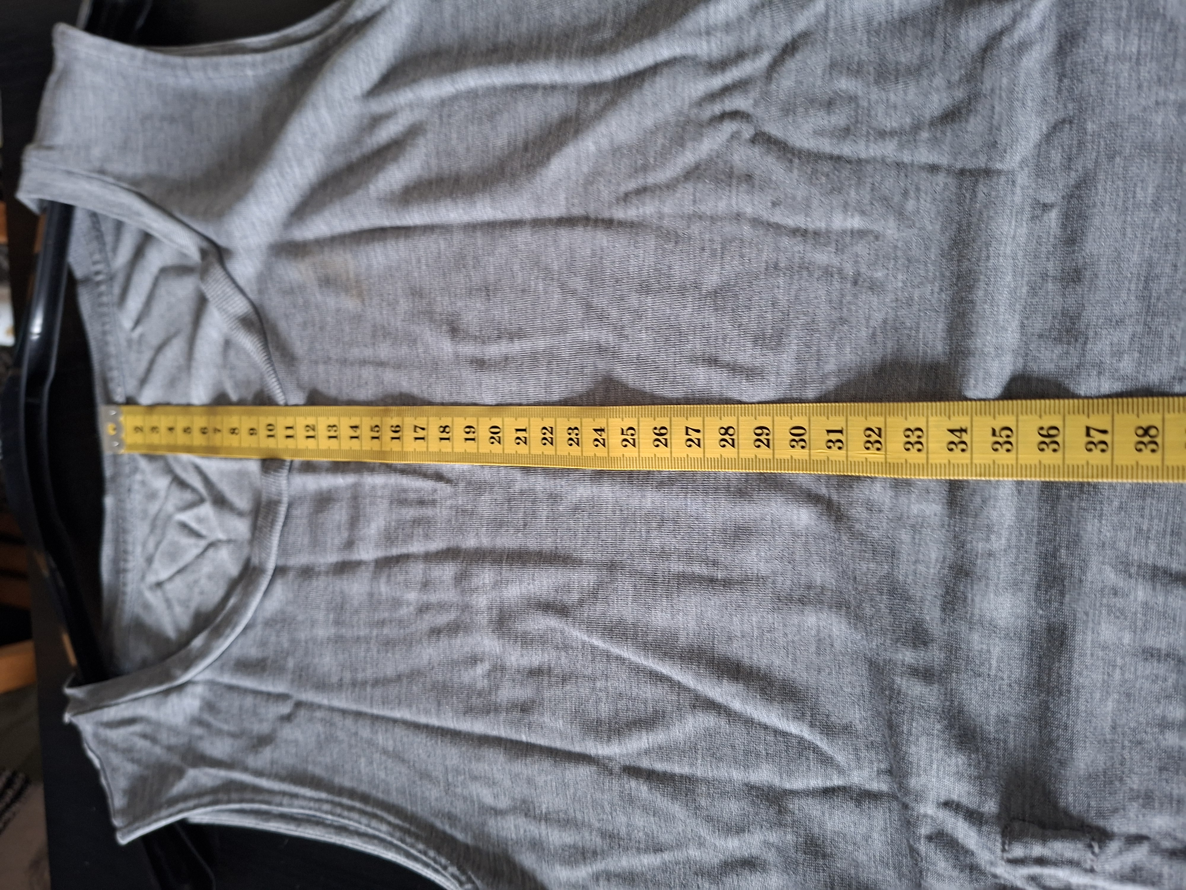 COS jurk grijs viscose mouwloos maat S/M