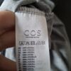 COS jurk grijs viscose mouwloos maat S/M