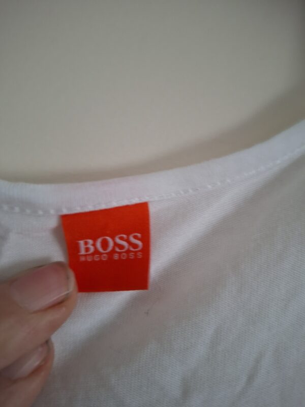 Hugo Boss jurk / onderjurk wit maxi maat S/M