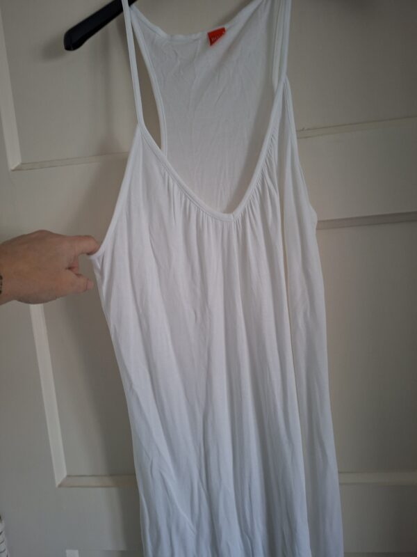 Hugo Boss jurk / onderjurk wit maxi maat S/M