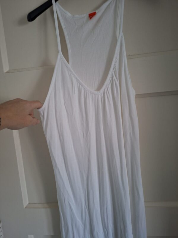 Hugo Boss jurk / onderjurk wit maxi maat S/M