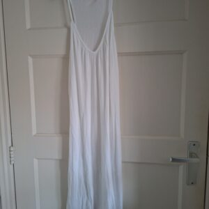 Hugo Boss jurk / onderjurk wit maxi maat S/M