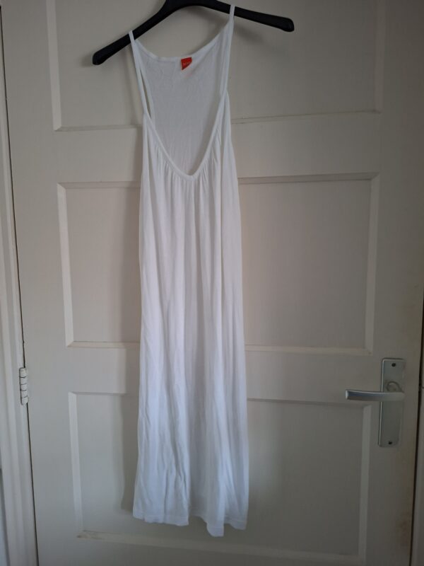 Hugo Boss jurk / onderjurk wit maxi maat S/M