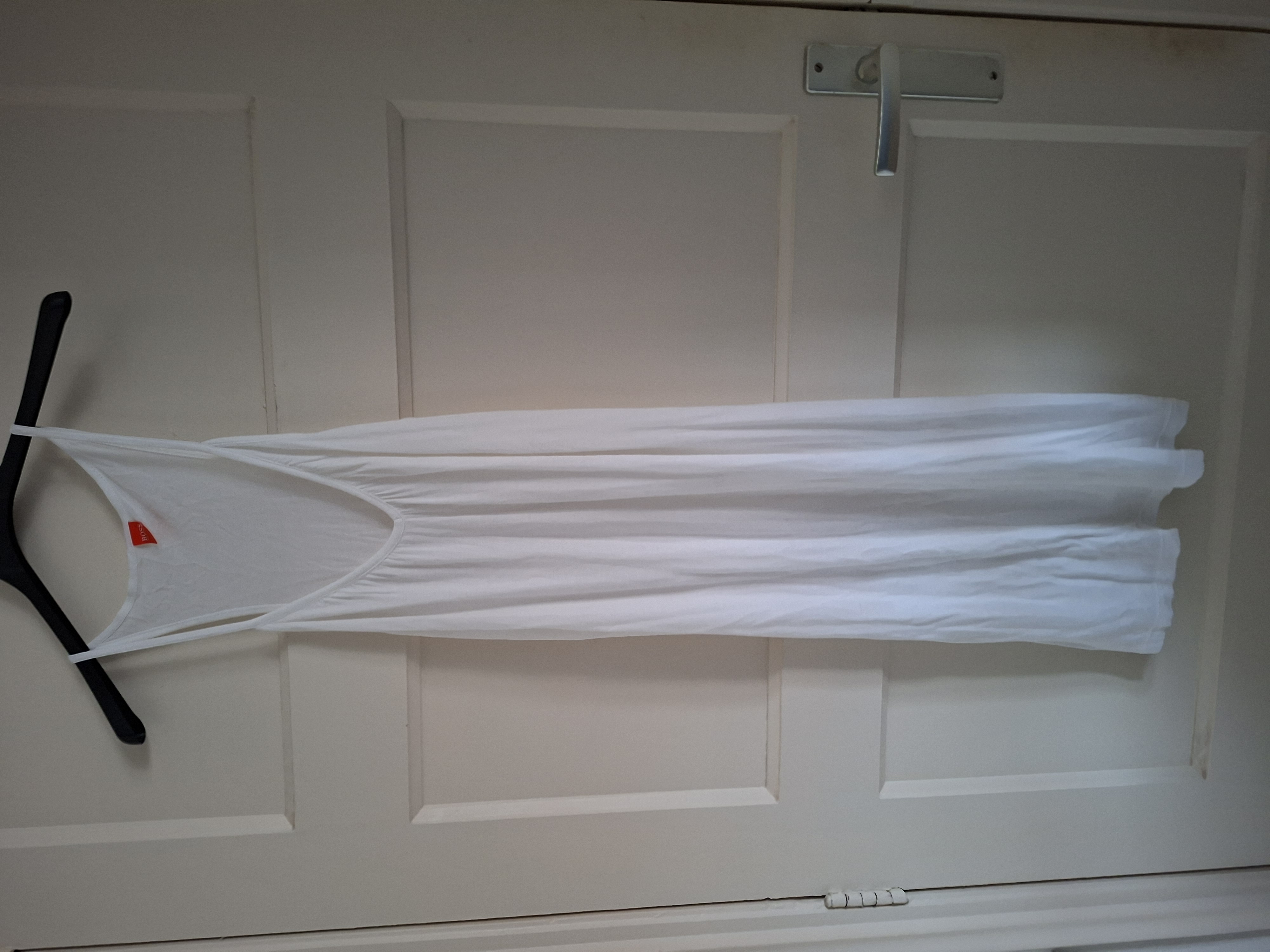 Hugo Boss jurk / onderjurk wit maxi maat S/M