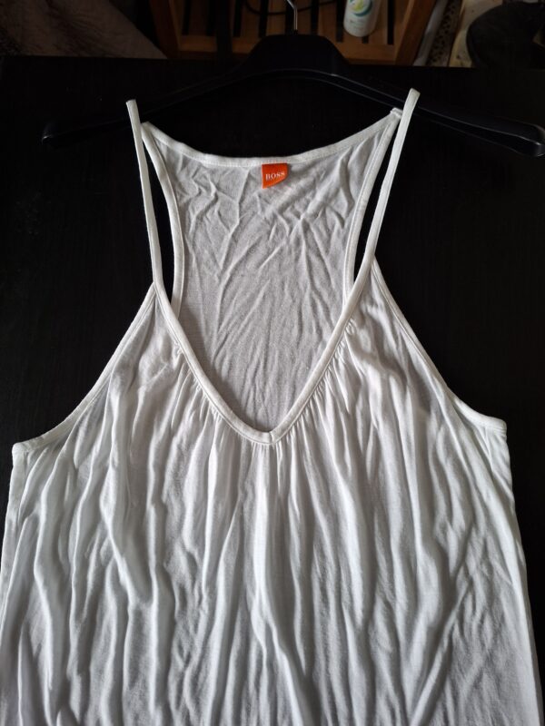 Hugo Boss jurk / onderjurk wit maxi maat S/M