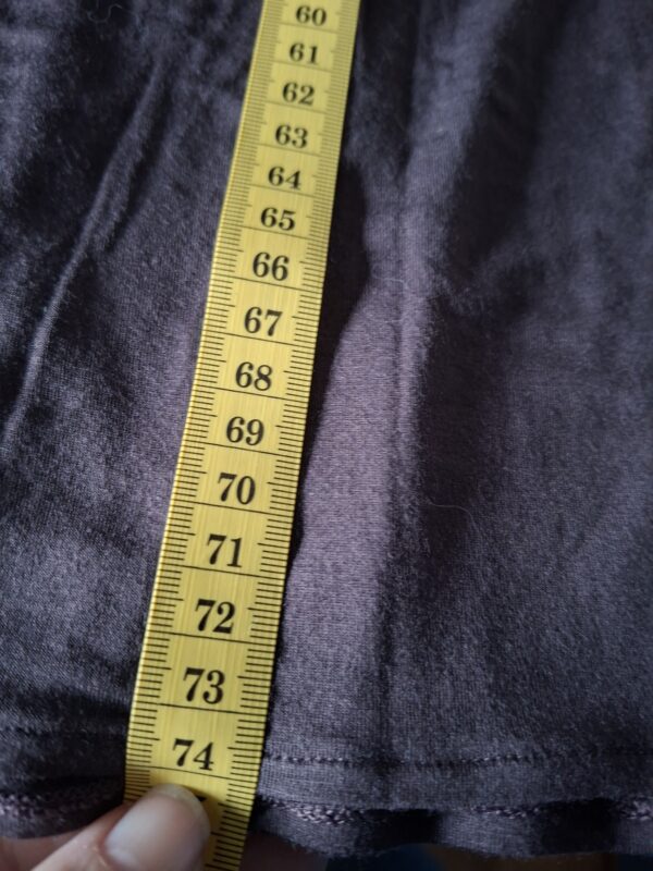 Onderjurk / zomerjurk aubergine waterval-hals maat S/M