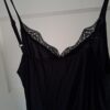 Onderjurk / jurk zwart kant V-hals maat S/M