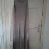 Soya Concept maxi jurk taupe mouwloos maat M