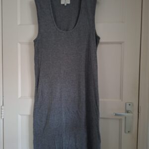 Essentiel Antwerp jurk grijs mouwloos met tailleband maat 3 (M)