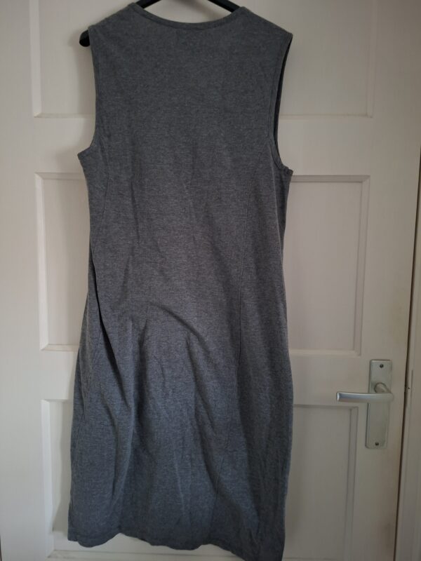 Essentiel Antwerp jurk grijs mouwloos met tailleband maat 3 (M)