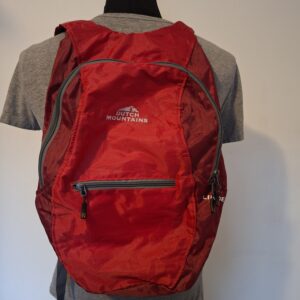 Dutch Mountains Linde rugzak rood lichtgewicht opvouwbaar