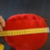 Pluche riemtasje rood ovaal