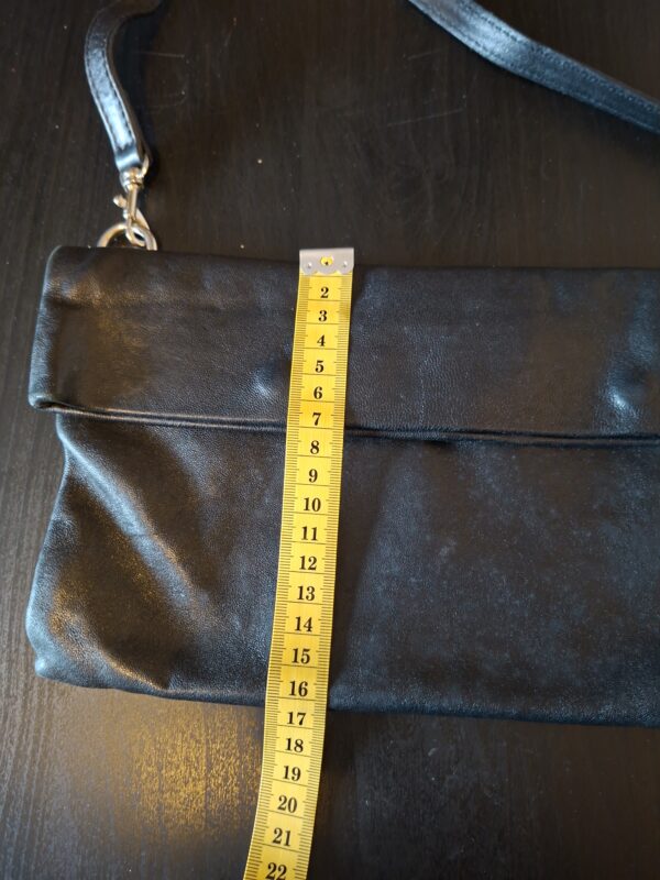 Gianni Chiarini leren tas zwart washed Made in Italy