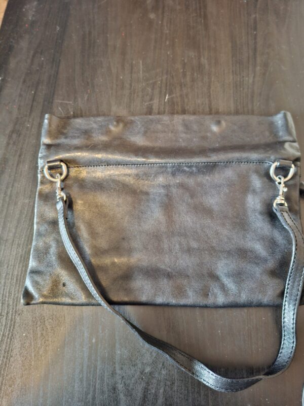 Gianni Chiarini leren tas zwart washed Made in Italy