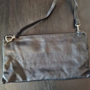 Gianni Chiarini leren tas zwart washed Made in Italy