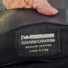 Gianni Chiarini leren tas zwart washed Made in Italy