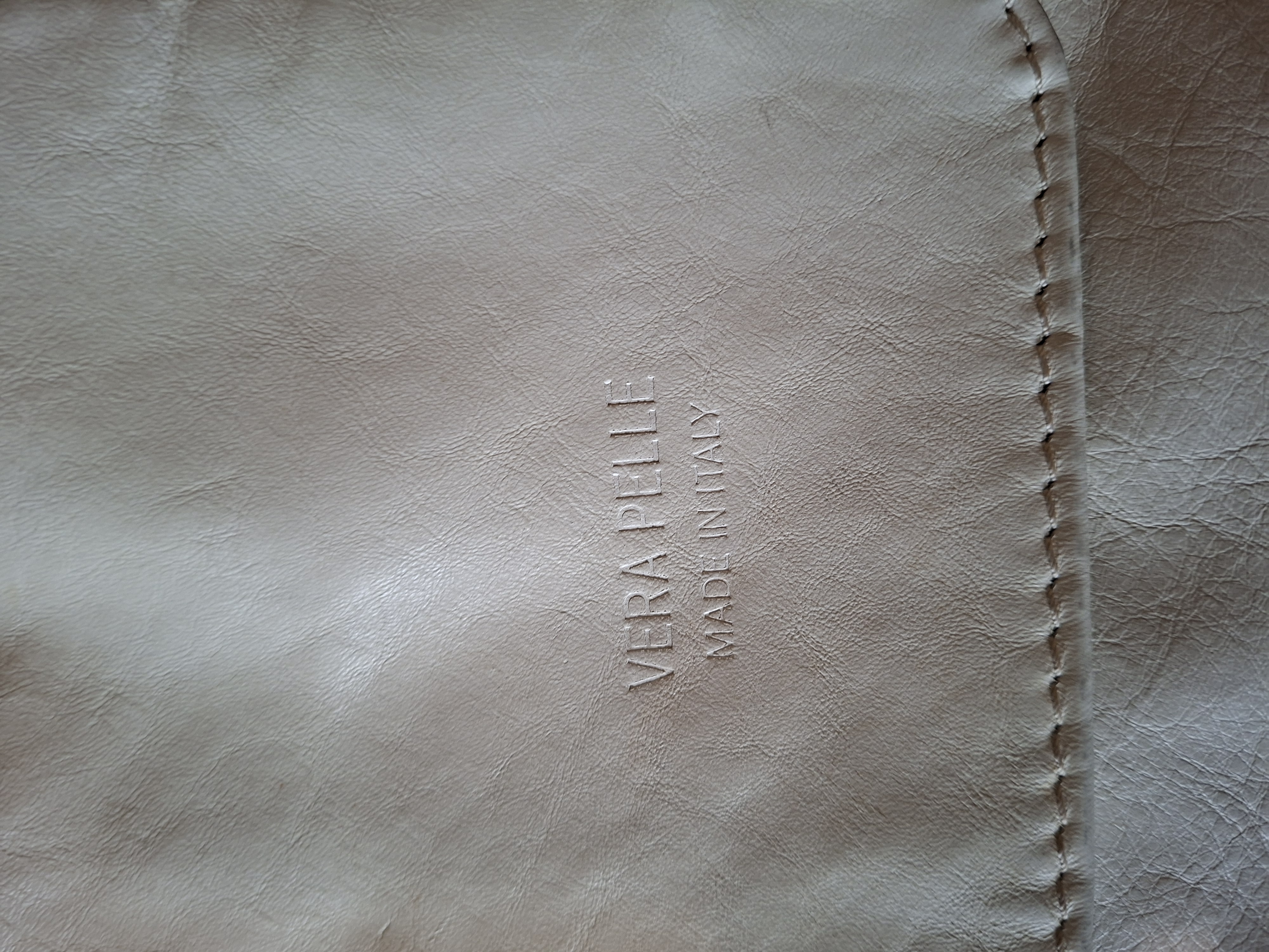 20260307_174453 Vera Pelle leren crossbody tas crème/beige Made in Italy