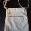 Vera Pelle leren crossbody tas crème/beige Made in Italy
