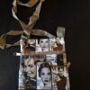 Crossbody tasje Vogue print beige/zwart