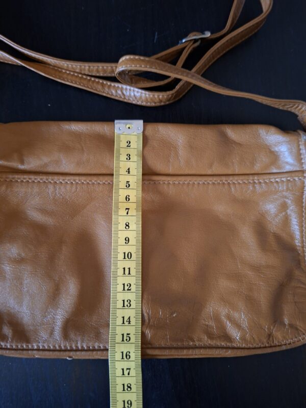 Berba crossbody tas cognac leer