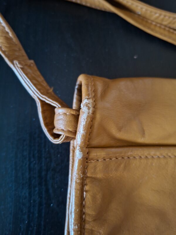 Berba crossbody tas cognac leer