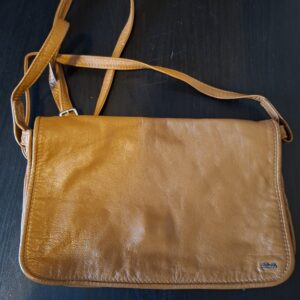 Berba crossbody tas cognac leer