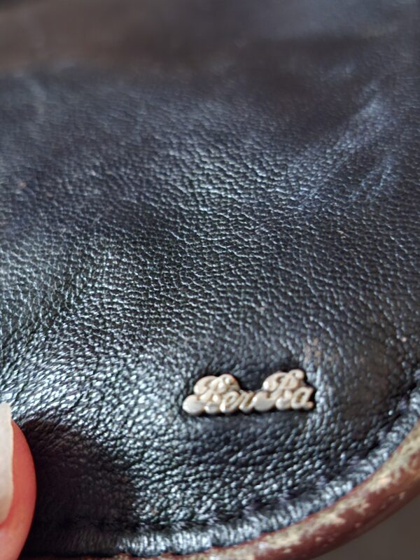 Berba leren handtas cognac/donkerbruin compact 20x18 cm