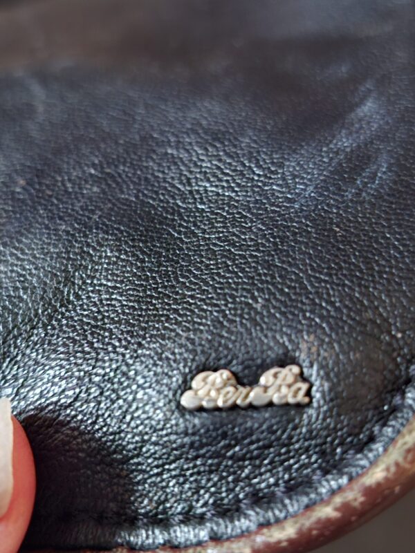 Berba leren handtas cognac/donkerbruin compact 20x18 cm