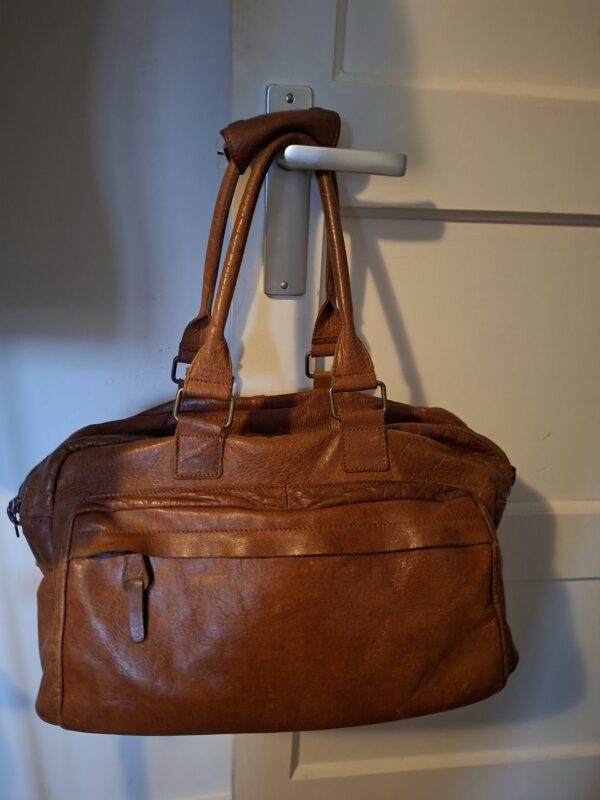 Sacha Leather Stuff leren handtas cognac
