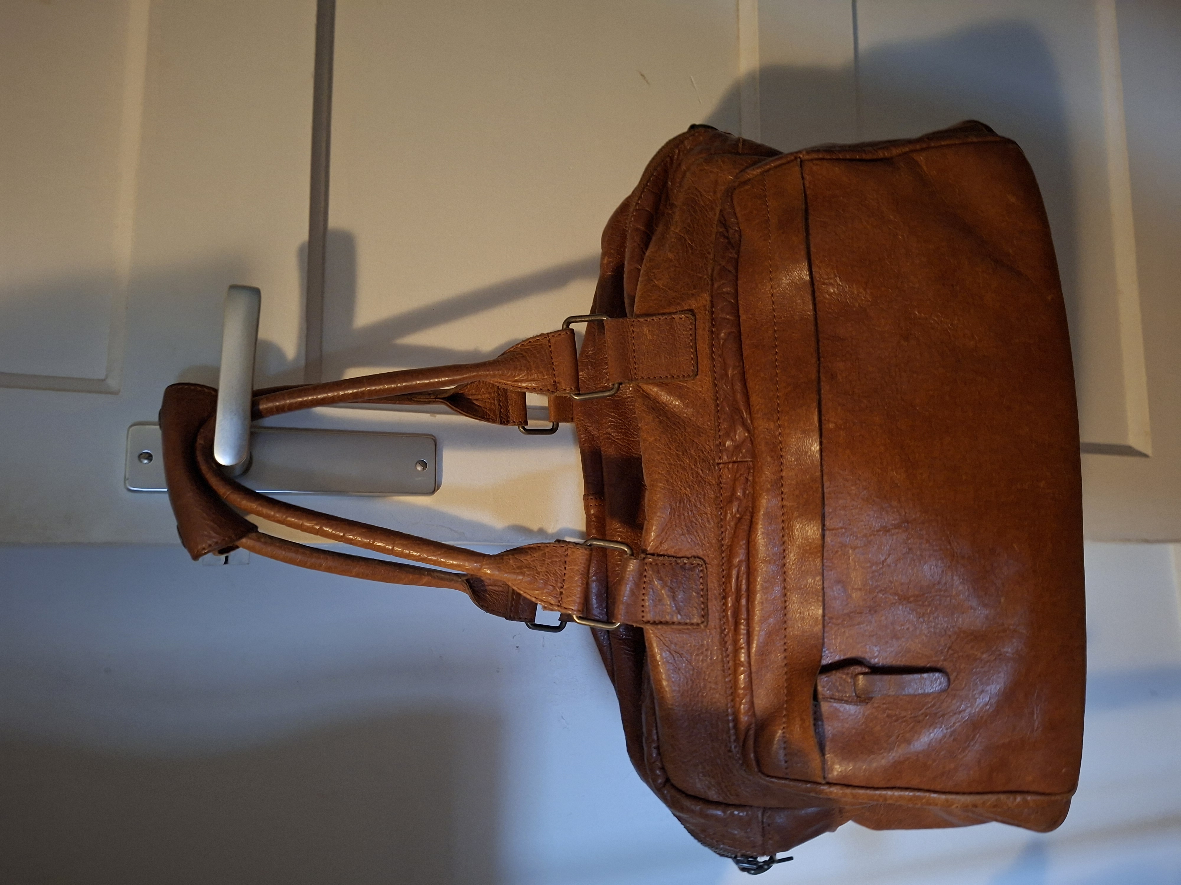 Sacha Leather Stuff leren handtas cognac