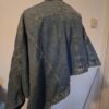 Zara spijkerjack asymmetrisch cape-mouw blauw maat M