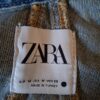 Zara spijkerjack asymmetrisch cape-mouw blauw maat M