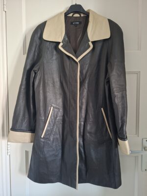 Ottimo vintage leren jas cognac maat 38