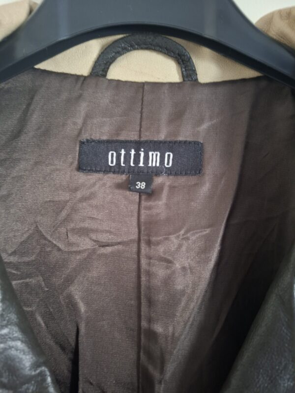 Ottimo vintage leren jas cognac maat 38