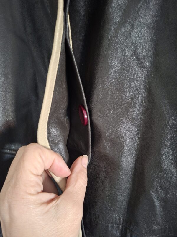 Ottimo vintage leren jas cognac maat 38