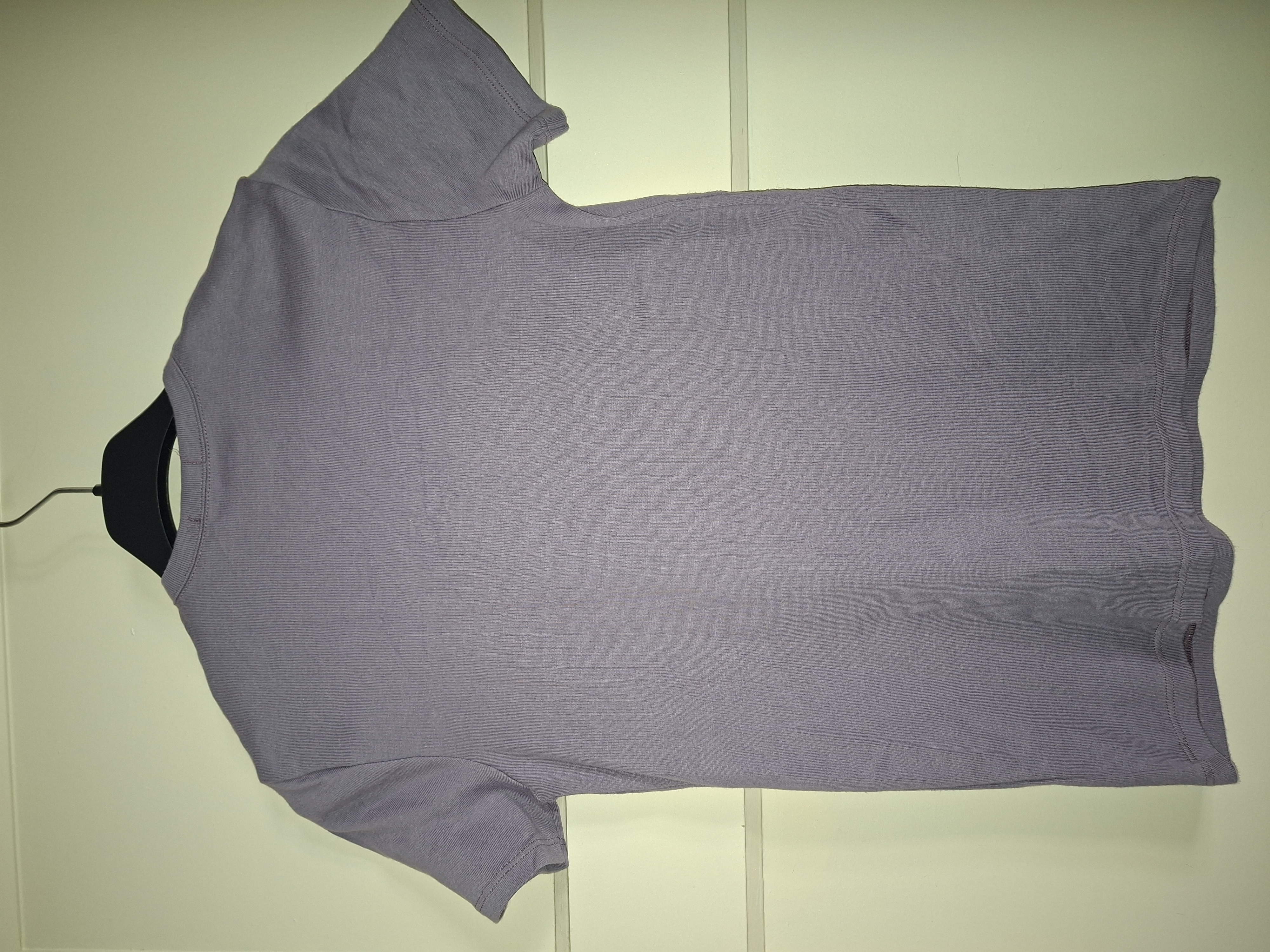 Benetton T-shirt lila/lavendel strass logo maat S
