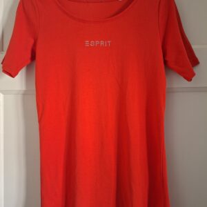 Esprit T-shirt rood strass logo maat M