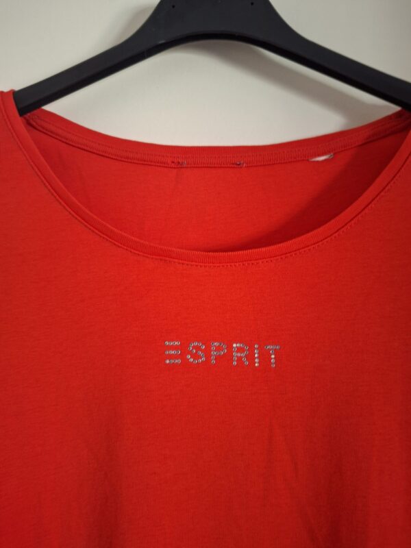 Esprit T-shirt rood strass logo maat M