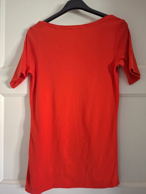 Esprit T-shirt rood strass logo maat M