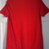 Rood T-shirt dubbele V-hals maat S/M
