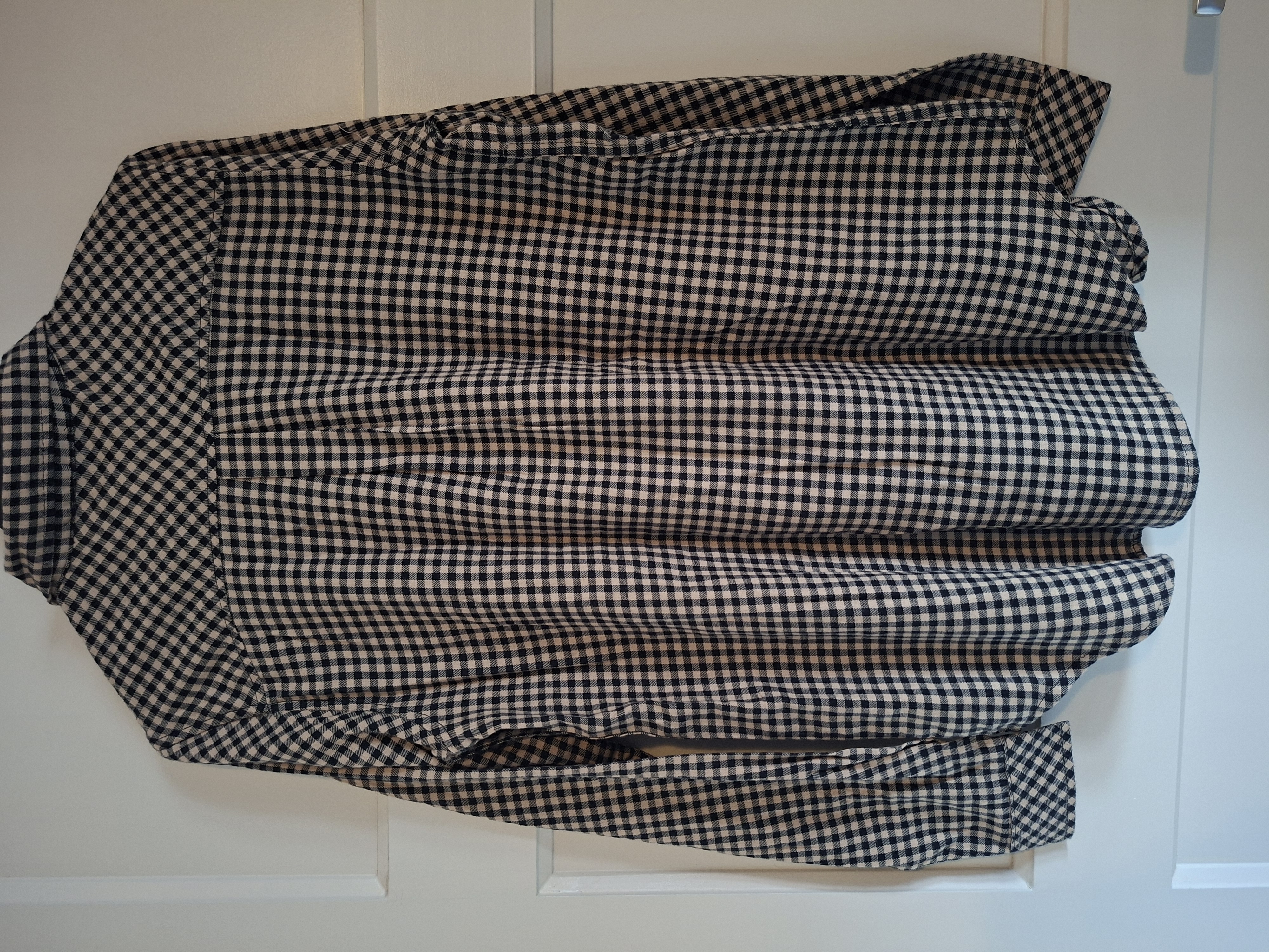 Esmara blouse zwart beige ruit maat 38