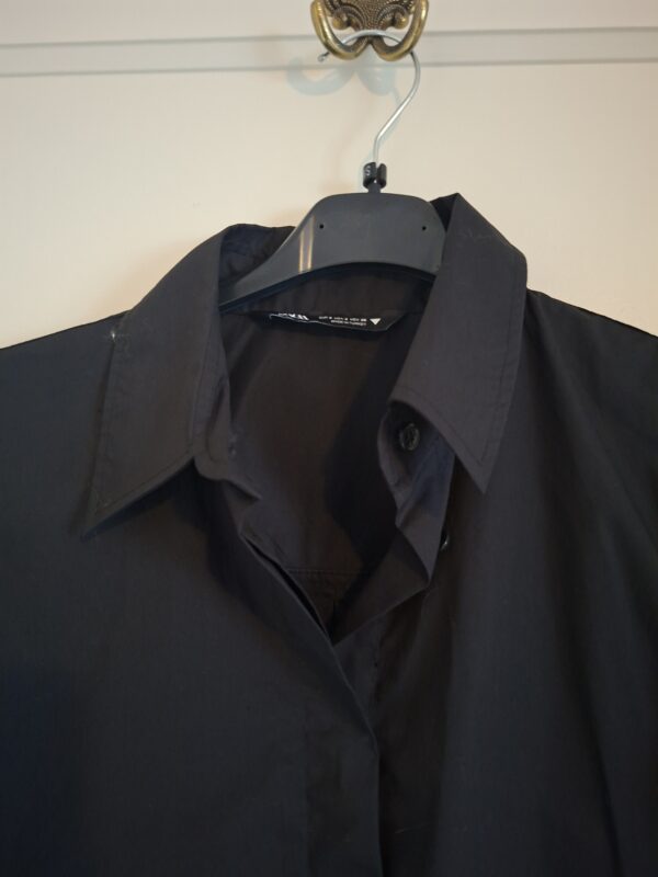 Zara cropped blouse zwart vleermuismouwen maat S