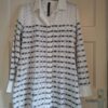 10DAYS Amsterdam broderie blouse-jasje wit/grijs maat M