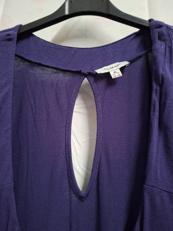 Fashion maxi jurk - Paars - Maat 46 (XL)