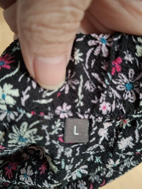 Holland House skort (rok met vast broekje) - Zwart bloemenprint - Maat L