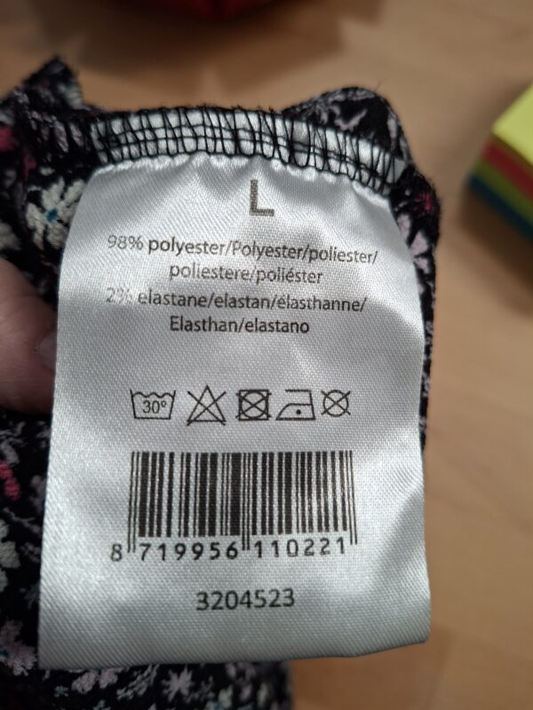 Holland House skort (rok met vast broekje) - Zwart bloemenprint - Maat L