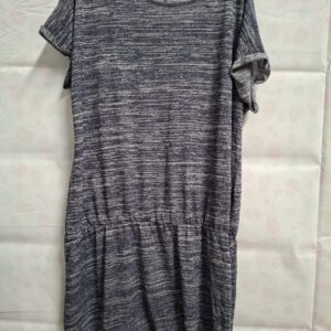 Liz Devy Casual Lifestyle jurk - Blauw-grijs gemêleerd - Maat XXL