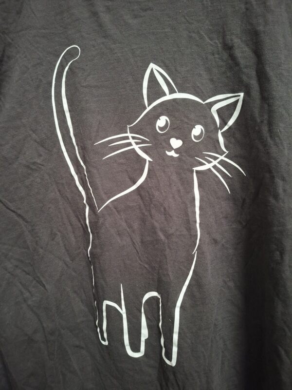 BPC Bonprix Collection longshirt - Bruin met kattenprint - Maat 52/54